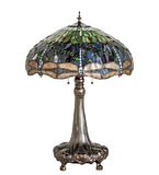 31"H Tiffany Hanginghead Dragonfly Table Lamp