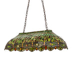 40"L Tiffany Hanginghead Dragonfly Oblong Pendant
