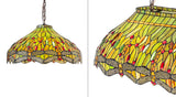 40"L Tiffany Hanginghead Dragonfly Oblong Pendant