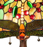 23"H Tiffany Hanginghead Dragonfly Table Lamp