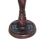 12"H Hanginghead Dragonfly W/ Twisted Fly Mosaic Base Tiffany Lamp