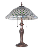 23"H Diamond & Jewel Recurve Table Lamp