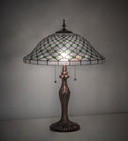 23"H Diamond & Jewel Recurve Table Lamp