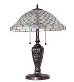 25"H Diamond & Jewel Recurve Table Lamp