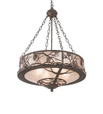 24"W Whispering Pines Inverted Pendant