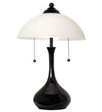 Metro Frosty Glass Modern Table Lamp