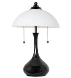 Metro Frosty Glass Modern Table Lamp