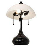 Metro Frosty Glass Modern Table Lamp
