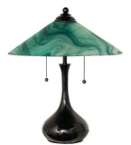 21"H Metro Mente Swirl Glass Table Lamp