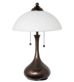 21"H Metro Frosty Glass Table Lamp