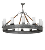 50"W Costello Ring 12 Lt Chandelier