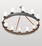 50"W Costello Ring 12 Lt Chandelier