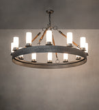 50"W Costello Ring 12 Lt Chandelier