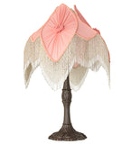 31"H Fabric & Fringe Pink Pontiff Table Lamp