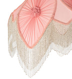 31"H Fabric & Fringe Pink Pontiff Table Lamp