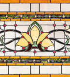 43"W X 14"H Fairytale Transom Stained Glass Window