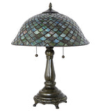 21"H Tiffany Fishscale Table Lamp