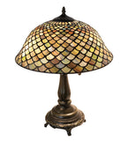 21"H Tiffany Fishscale Table Lamp