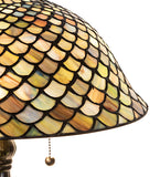 21"H Tiffany Fishscale Table Lamp