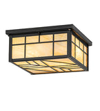 10"Sq Santa Fe Flush Mount