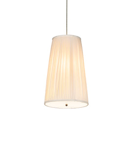 15"W Channell Tapered & Pleated Pendant