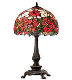 26"H Poinsettia Table Lamp