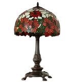 26"H Poinsettia Table Lamp