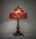 26"H Poinsettia Table Lamp