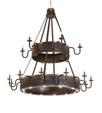 74"W Costello 18 Lt Two Tier Chandelier