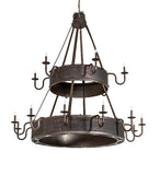74"W Costello 18 Lt Two Tier Chandelier