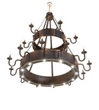 74"W Costello 18 Lt Two Tier Chandelier