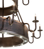 74"W Costello 18 Lt Two Tier Chandelier