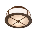 16"W Smythe Craftsman Flush Mount