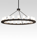 60"W Loxley 21 Lt Chandelier