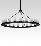 60"W Loxley 21 Lt Chandelier