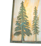 12"W Stillwater Tall Pines Outdoor Wall Sconce