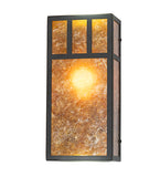 6.5"W Hyde Park Double Bar Mission Wall Sconce