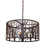 20"W Winter Maple Pendant