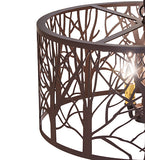 20"W Winter Maple Pendant