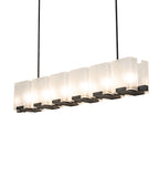 60"L Ice Cube 6 Lt Oblong Chandelier