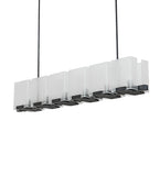 60"L Ice Cube 6 Lt Oblong Chandelier