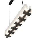 60"L Ice Cube 6 Lt Oblong Chandelier