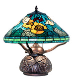 17"H Tiffany Poppy Table Lamp