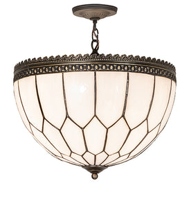 18"W Vincent Honeycomb Inverted Pendant
