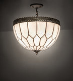 18"W Vincent Honeycomb Inverted Pendant