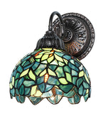 8"W Nightfall Wisteria Wall Sconce