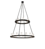 54"W Loxley 24 Lt Two Tier Chandelier