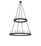 54"W Loxley 24 Lt Two Tier Chandelier
