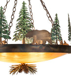 30"W Wildlife at Dusk Pendant