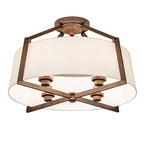 31"W Cilindro Lucy Semi-Flushmount